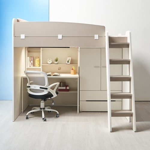 에보니아 허밍 사다리형 C세트 벙커침대 SS (10T포켓스프링)_이미지