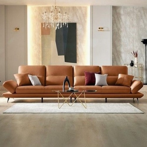 자코모 토파즈 기능성 피아나 이태리 천연통가죽 소파 6인용 (스툴별도)