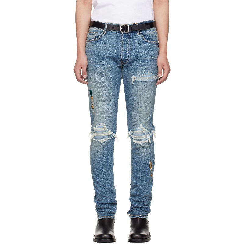 블루 샤토 키 MX1 데님 진 AMBMJE1058 Harbor Indigo