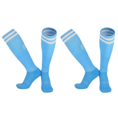 SNF 컬러플 스포츠 축구양말 2족 (하늘색)_이미지