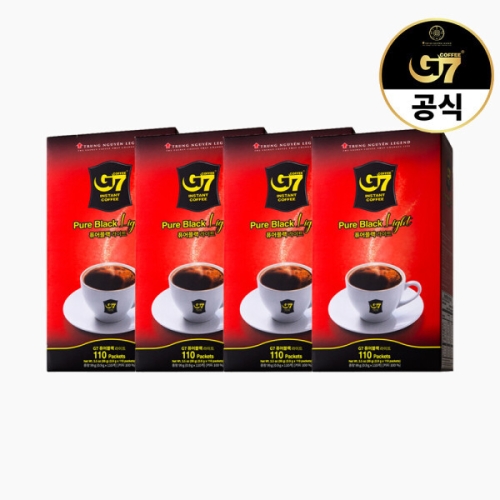 쭝웬 G7 퓨어블랙 라이트 0.9g 110개입 (4개)_이미지