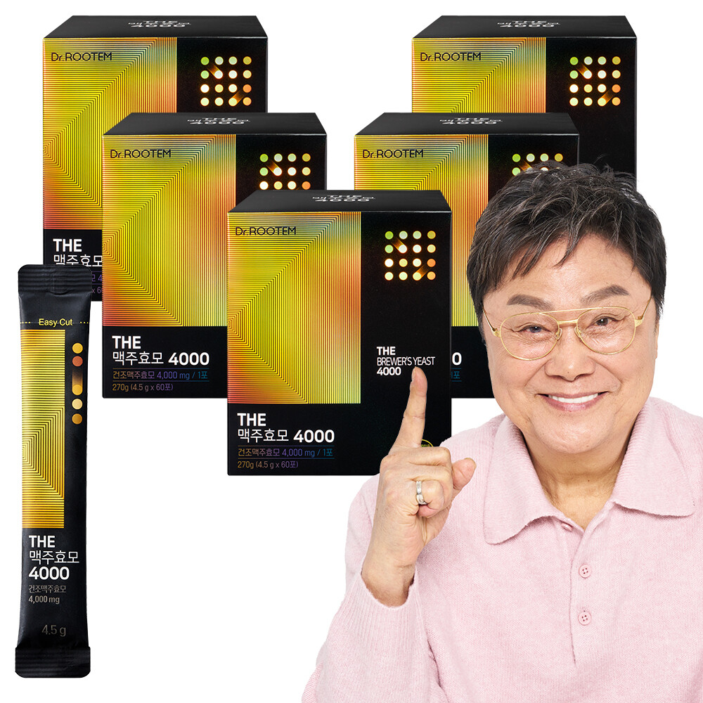  네추럴웨이 닥터루템 더 맥주효모 4000 4.5g 30포 [5개]