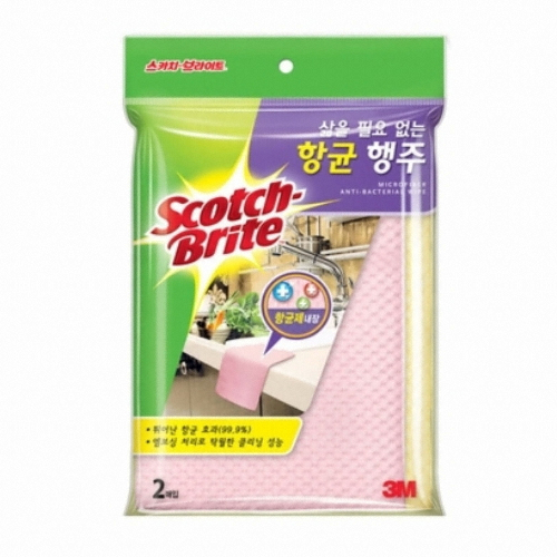 3M 스카치브라이트 삶을 필요 없는 항균 행주 (2개)_이미지