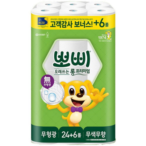 뽀삐 ㅤ오래쓰는 롱 프리미엄 30m (30롤) *1팩_이미지