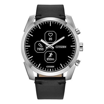 시티즌 Mens CZ Smart Hybrid Black Dial Leather Strap JX2010-04E Mens CZ Sma.._이미지