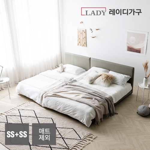 레이디가구 코쿤 데이베드 저상형 패밀리침대 SS+SS (매트별도)