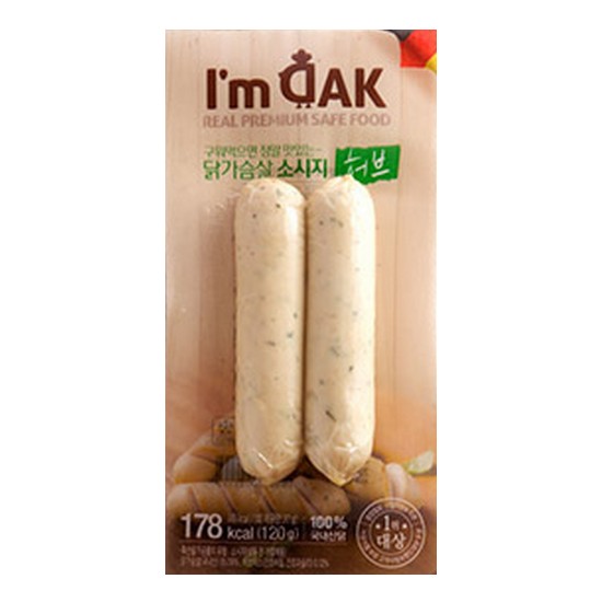 닭가슴살 소시지 프랑크 허브맛 120g