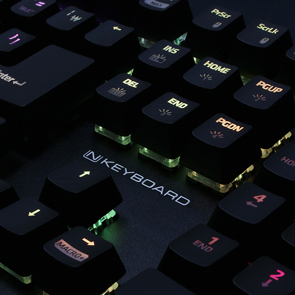 스카이디지탈 NKEYBOARD NKEY R5 RGB 기계식 게이밍 키보드 (블랙, 청축)_이미지