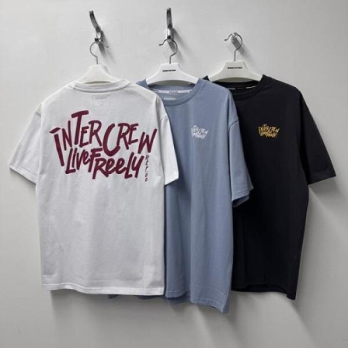 인터크루 HC10 남여 1도변형폰트반팔티셔츠 남여 1도변형폰트반팔티셔츠 ITA2TR01