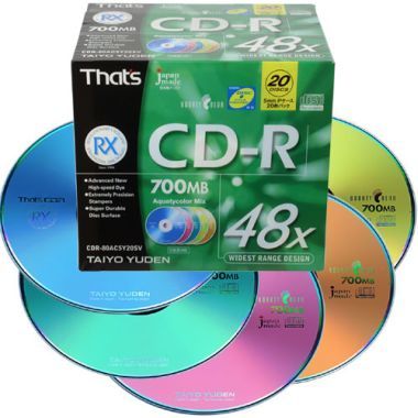 다이요유덴 다이오유덴 700MB 48x 슬림 20장 RX컬러_이미지