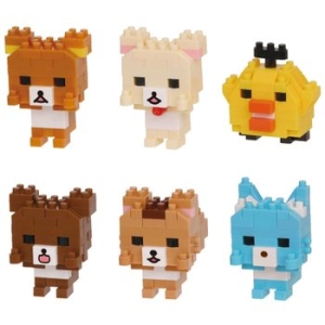 나노블럭 미니 나노 리락쿠마 vol.3 BOX NBMC54S 1박스 6개입 총 6종