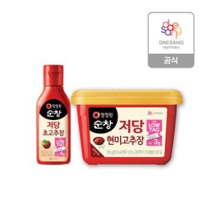 저당 고추장 500g + 저당 초고추장 290g