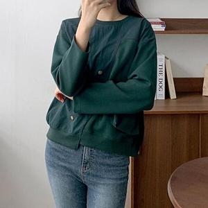 셀러허브 VY 여성 언발 박시핏 긴팔 티셔츠_WT31550