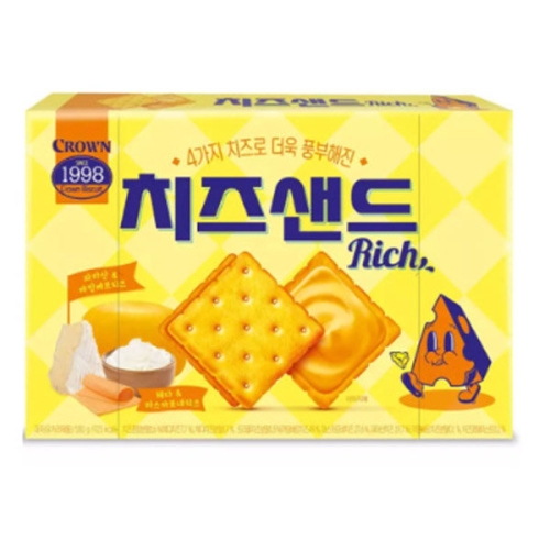 크라운제과 치즈샌드 리치 180g (1개)