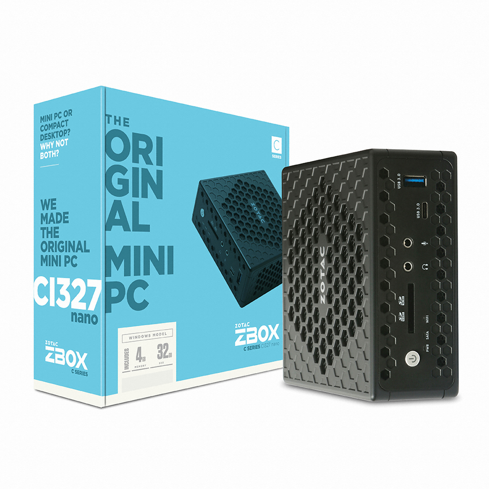 ZOTAC ZBOX nano CI327 with Win10 HDD (4GB, 500GB + M2 32GB)_이미지