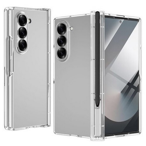 엘라딕 갤럭시Z 폴드5 힌지보호 투명 씬스킨 S펜 수납 케이스_이미지