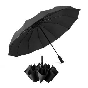 아페쎄 144301 YUWUY Com t 대형 방풍 우산 빗물 자동 강아지폐 및 12강아지의 스틸 샤프트 포함 강한 기능_이미지