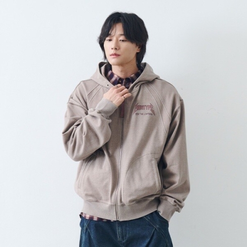 논타입 SIGNATURE PRINT ZIP UP BEIGE N262MTS101M