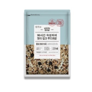 96시간 숙성하여 맛이 깊고 부드러운 콩과 귀리 10곡 2.5kg 1개