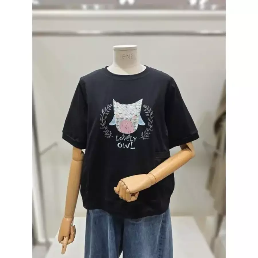 부엉이 반팔 티셔츠 IQ4QWTS02 35940191