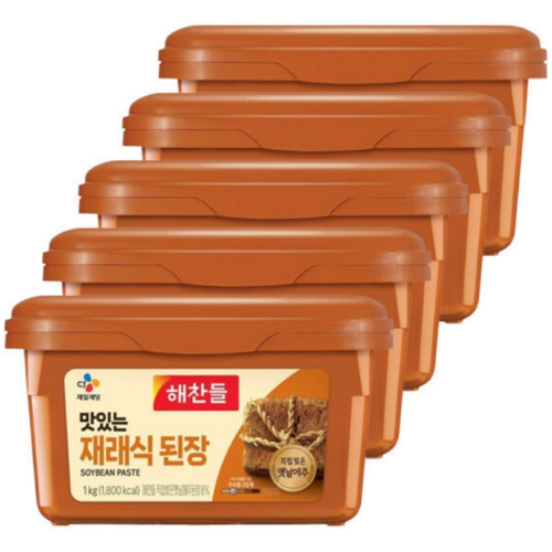 해찬들 재래식 된장 1kg (5개)_이미지