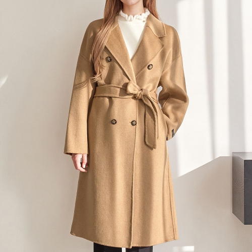 베이직 핸드메이드 벨티드 울 코트_M2410CT011D_L
