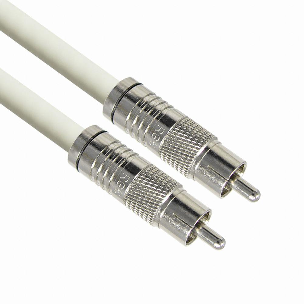 마하링크 RCA to RCA 5C 동축 케이블 고급형 화이트 (MLZ-WCC300, 30m)_이미지