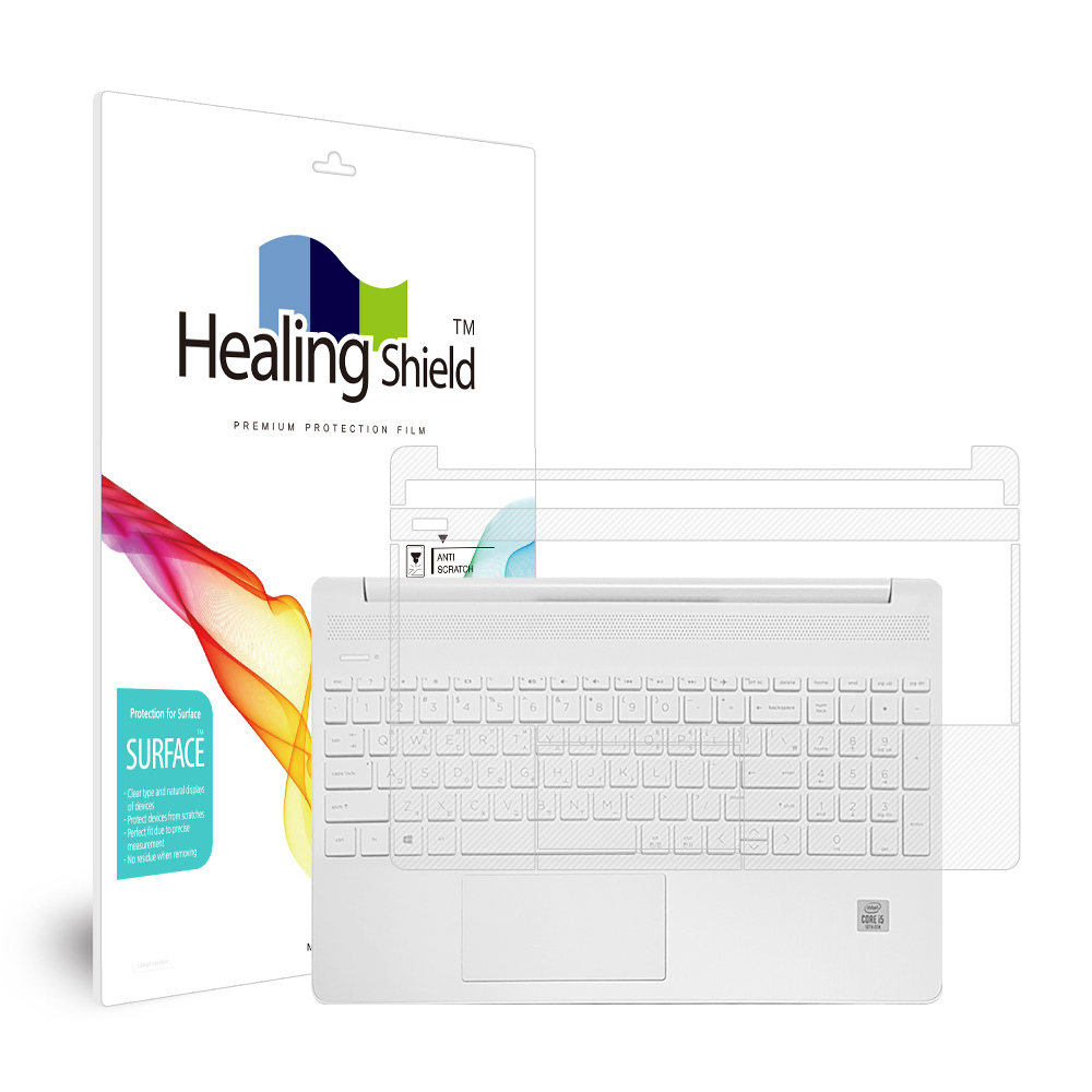 폰트리 힐링쉴드 HP 15s-fq1005TU 무광 외부보호필름 팜레스트/터치패드 2매