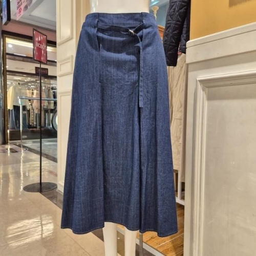 BCBG 여름25 빵 데님 스커트 B5B3S202