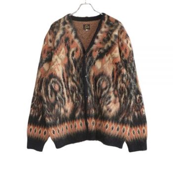 Needles 니들스 Mohair Cardigan Paisley Black RW356 모헤어 가디건 페이즐리 3699463
