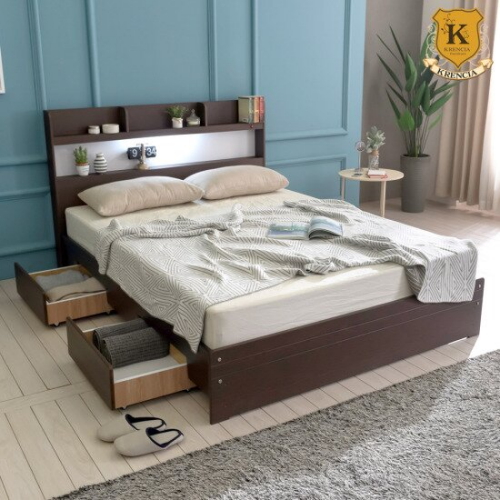 라피스 일반서랍형 LED침대 SS