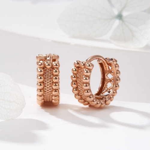 비앤비골드 14K 로렛트 지그재그 컷팅 원터치 링 귀걸이 S 한쌍 PNE42198_이미지