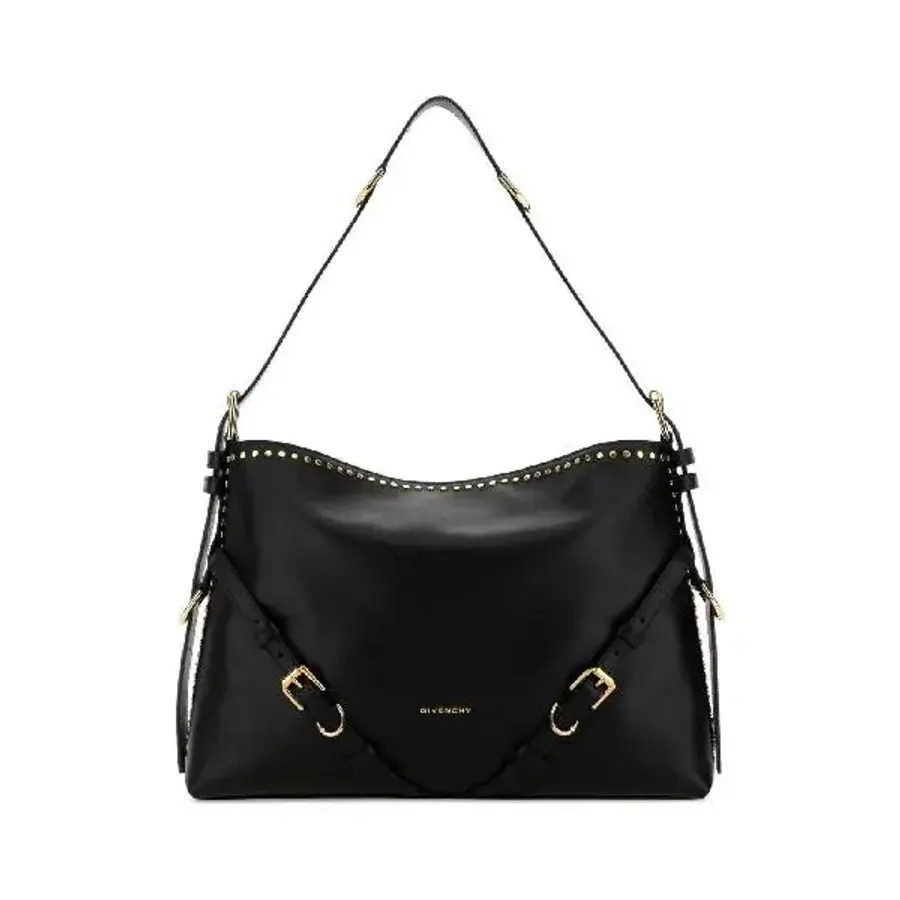 ����� Black leather medium Voyou shopping bag BB5131B2DJ 001 1JP1
