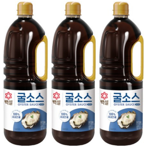 CJ제일제당 백설 굴소스 2.1kg (3개)