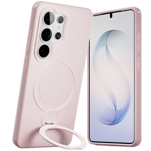 누아트 갤럭시S26 울트라 맥세이프 호환 마그네틱 스탠드 링 헤이즐 실리콘 케이스