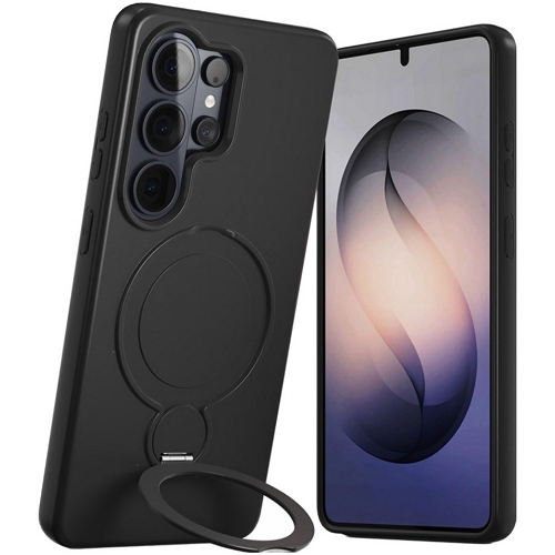 누아트 갤럭시S26 울트라 맥세이프 호환 마그네틱 스탠드 링 헤이즐 실리콘 케이스_이미지