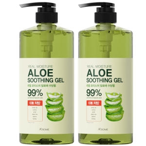  에이썸 대용량 알로에수딩젤 알로에베라 수분크림 1000mlX2개