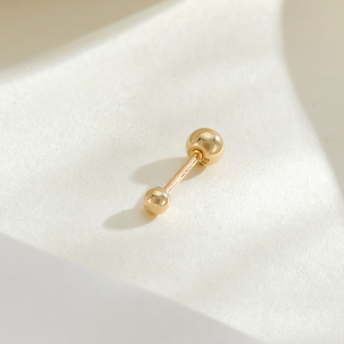 비앤비골드 14K 심플 베이직 볼 피어싱 2mm 한쪽 JAE40442