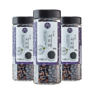 국산100% 맛좋은 볶은 서리태3개 검정콩 검은콩뻥튀기