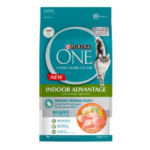 퓨리나 원(ONE) 1세 이상 성묘용 실내고양이 1.4kg (4개)_이미지