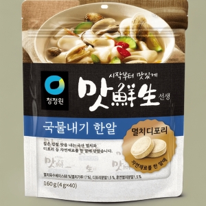 청정원 맛선생 멸치디포리 국물내기한알 160g(4gx40입) (3개)_이미지