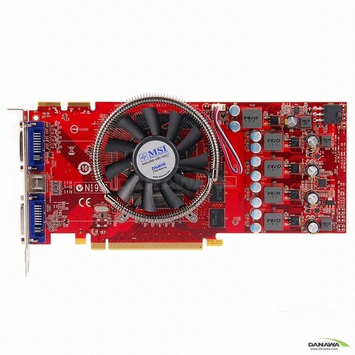 MSI �󵥿� HD 4830 R4830-T2D512 O.C Triple-S 512MB VF9 BLACK PEARL