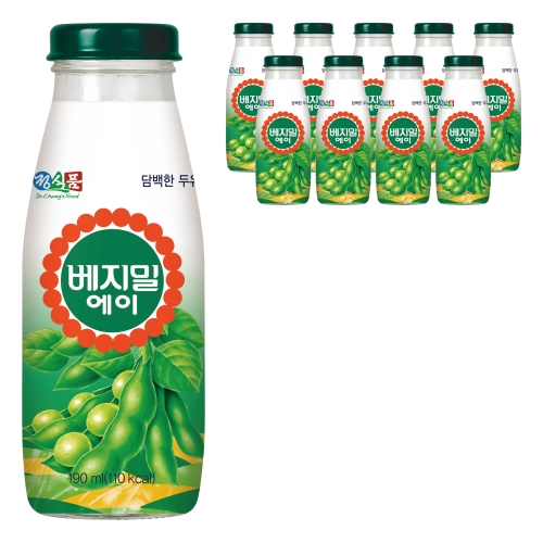정식품 담백한 베지밀A 병 190ml (10개)_이미지