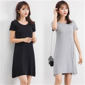 오노마 ONM 부들부들 여성 면롱원피스 반팔 여름옷 데이트코디 S7906774