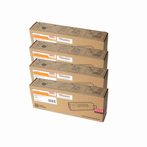 OKI 정품 46490612, 46490611, 46490610, 46490609 4색 세트_이미지