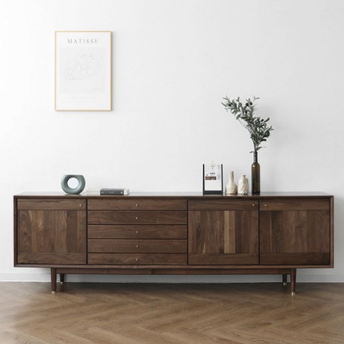 베이직가구  헤리티지월넛 K형 거실장 2200