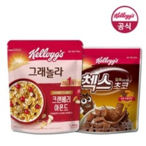 대용량 크랜베리 아몬드 그래놀라 1200g + 첵스초코 1200g