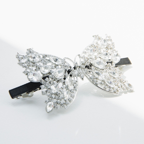 [불명] 예쁜 스톤 나비 머리핀 헤어핀 자동핀  hp1219_이미지