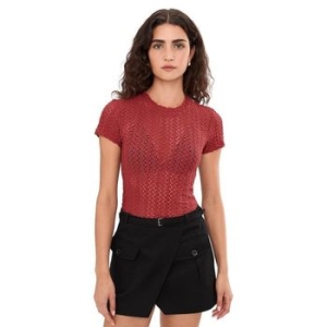 올세인츠 우먼 Karma Stevie Tee 크림슨 레드 903674_이미지