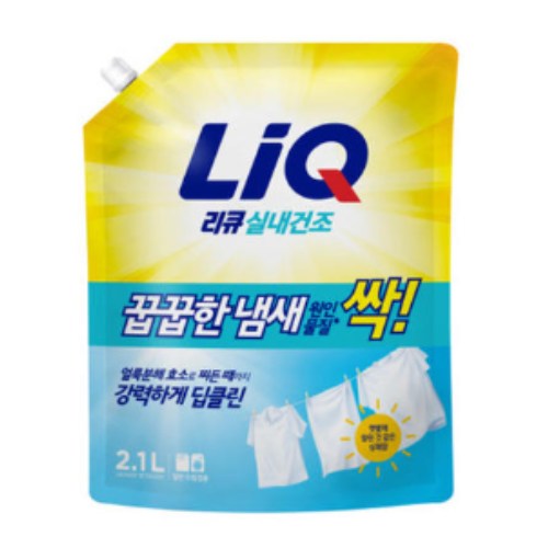 리큐 실내건조 프레쉬 일반용 리필 2.1L (4개)_이미지
